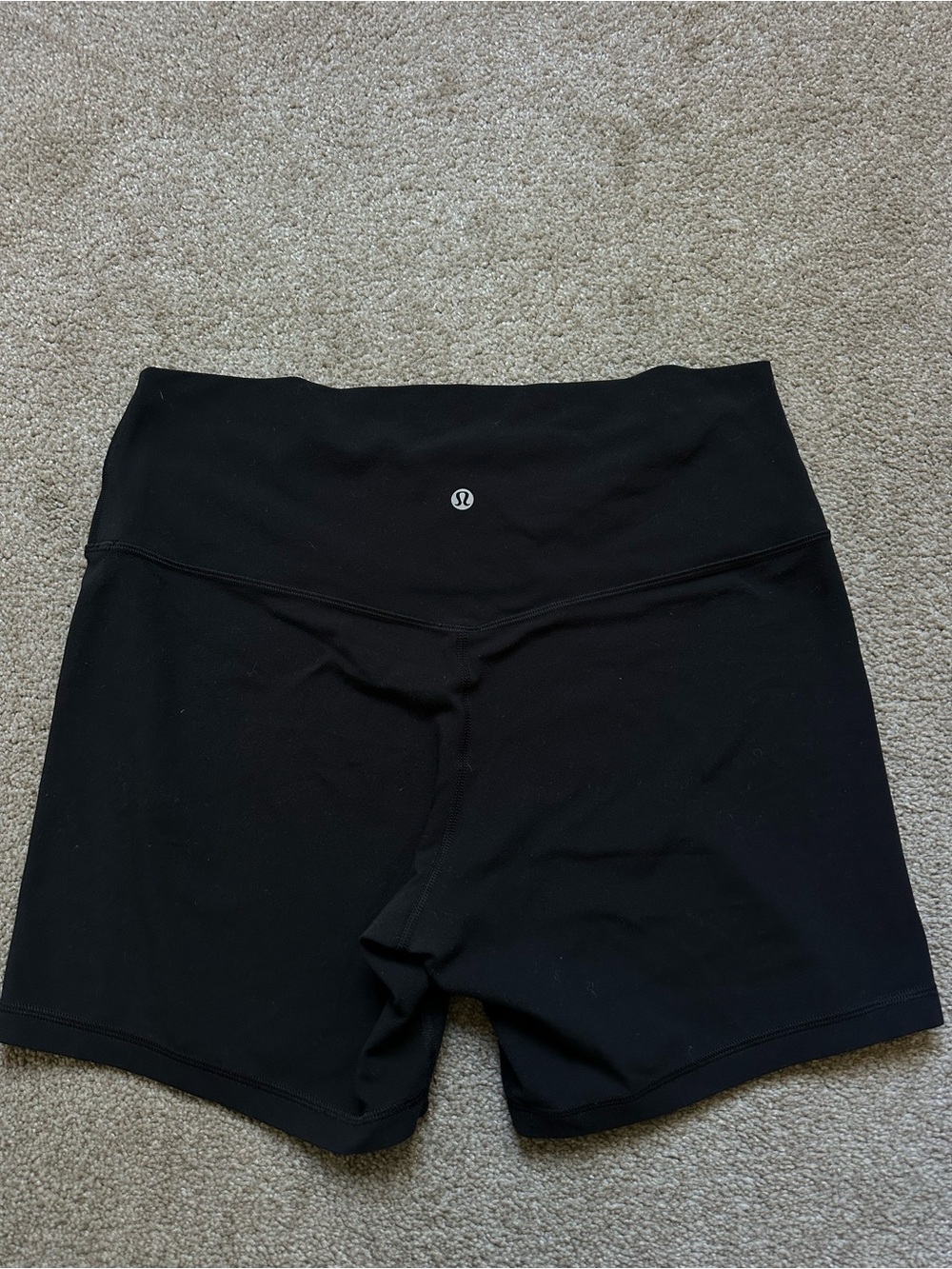 Lululemon Women’s Black High Waist Biker Yoga Shorts Sz 12